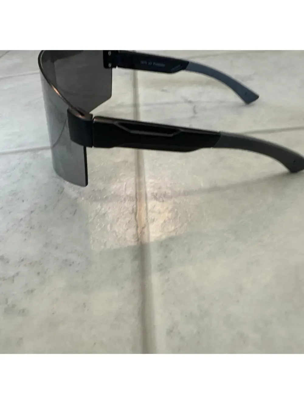Men's Silver and Grey Sunglass